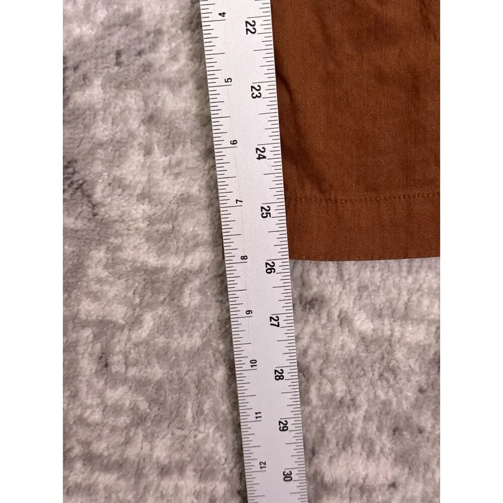 Banana Republic High Rise Straight Utility Pants 8 Womens Stretch Linen Cargo